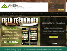 Tablet Screenshot of aheia.com
